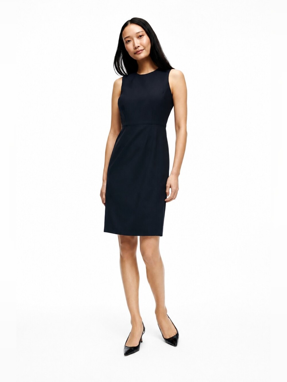 Brooks Brothers Sleeveless Black Sheath Dress